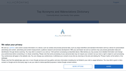 Comprehensive Acronyms and Abbreviations Dictionary